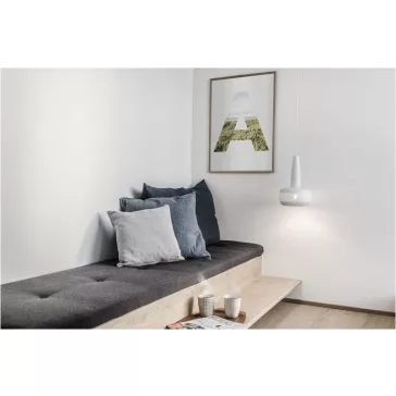 CLAVA fehér 22cm-es alumínium lámpabúra