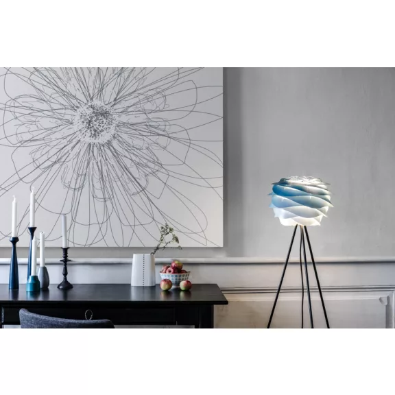 CARMINA MINI azúrkék 34cm-es lámpabúra