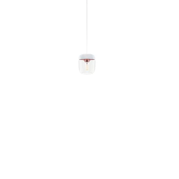 ACORN vörösréz-fehér 14cm-es üveg-szilikon lámpabúra