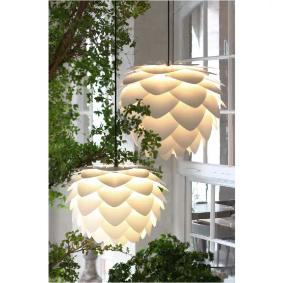 ALUVIA MINI gyöngyház 40cm-es alumínium lámpabúra